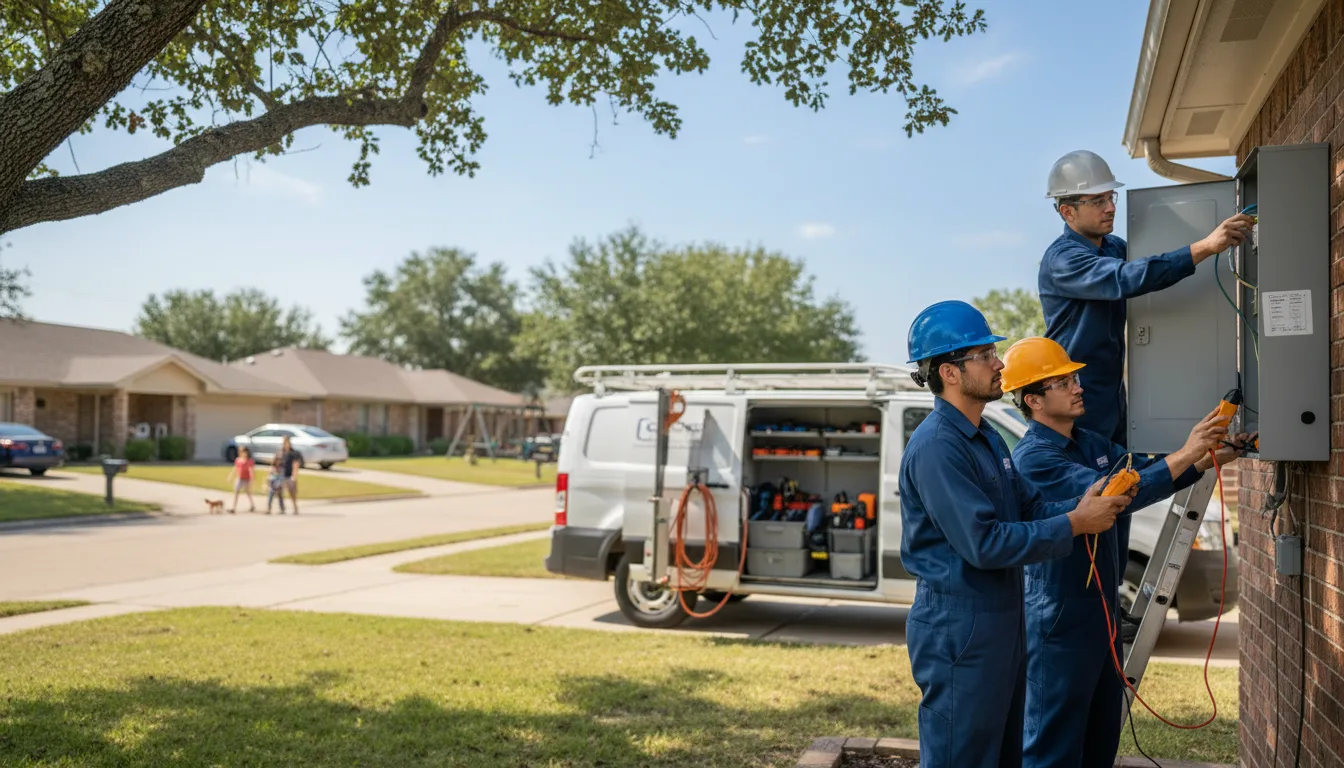 Certified electrician providing emergency electrical services in Wink, TX